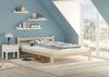 Doppelbett Ehebett Holzbett 140x200 Fichte massiv lackiert mit wählbarem Zubehör V-60.60-14ohne Zubehör Bild 2