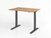Sitz-Steh-Schreibtisch elektrisch 120x80 cm Nussbaum/Graphit Bild 2