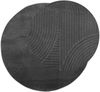 vidaXL Teppich IZA Kurzflor Skandi-Stil Anthrazit Ø 120 cm 375435 Bild 3