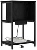 vidaXL Nachttisch Schwarz Eichen-Optik 38 x 31 x 61 cm Holzwerkstoff 859450 Bild 3