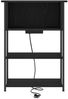 vidaXL Nachttisch Schwarz Eichen-Optik 38 x 31 x 61 cm Holzwerkstoff 859450 Bild 5