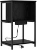 vidaXL Nachttisch Schwarz Eichen-Optik 38 x 31 x 61 cm Holzwerkstoff 859450 Bild 2
