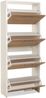 Schuhkipper >Filton II< in Weiß - 61x152x25cm (BxHxT) Bild 3