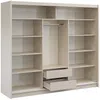 Vente-unique - CALOWI Wardrobe and walk-in wardrobe Holz, Platte BeigeBeige - B 61 cm x H 215 cm x L 250 cm Bild 3