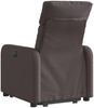 vidaXL Relaxsessel mit Aufstehhilfe Dunkelbraun Stoff 3206704 Bild 5
