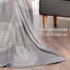 Mikrofaser Flauschdecke 150x200cm - Ornament Kreise 150x200cm Bild 3