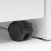 Homestyle4U Schreibtisch, mit Rollcontainer, Weiß Bild 4