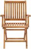 vidaXL Klappbare Gartenstühle mit Kissen 6 Stk. Massivholz Teak 3072755 Bild 3