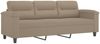 vidaXL 4-tlg. Sofagarnitur mit Kissen Taupe Mikrofasergewebe 3202308 Bild 5