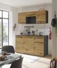 Singleküche >Jazz< in Eiche Artisan - 160x212x60 (BxHxT) Bild 3