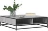 vidaXL Couchtisch Grau Sonoma 100x100x30 cm Holzwerkstoff und Metall 848777 Bild 4