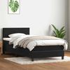 vidaXL Boxspringbett mit Matratze & LED Schwarz 90x210 cm Samt 3316961 Bild 4