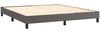 vidaXL Boxspringbett mit Matratze Grau 160x200 cm Kunstleder 3141135 Bild 4