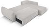 Micadoni Ecksofa Kaelle 4-Sitzer mit Schlaffunktion Rechts Chenille Hellgrau Bild 5