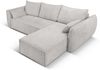 Micadoni Ecksofa Kaelle 4-Sitzer mit Schlaffunktion Rechts Chenille Hellgrau Bild 3