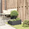 vidaXL Garten-Pflanzgefäß Schwarz 60 x 60 x 50 cm Kaltgewalzter Stahl 873571 Bild 4