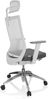hjh OFFICE Profi Bürostuhl ASPEN WHITE PRO Stoff Grau/Weiß Bild 5
