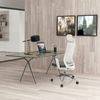 hjh OFFICE Profi Bürostuhl ASPEN WHITE PRO Stoff Grau/Weiß Bild 2