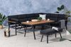 Gardissimo 'Nabari' Dining-Ecklounge mit Ecksofa, Bank & Tisch, Aluminium, Braun, Rechts Bild 2