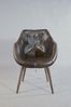 Schalensessel Chuck Vintage-Leder "Dunkelbraun" Bild 2