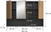Spiegelschrank B/H/T: 80x55x17 cm in Basalt Nachbildung und -- Bild 4