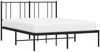 vidaXL Bettgestell mit Kopfteil Metall Schwarz 135x190 cm 352479 Bild 5