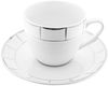Weissberg Kaffeetassen-Set 12-teilig mit Karomuster - 175 ml aus Porzellan Bild 2