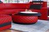 Couchtisch Berlin - Ledermix - rot-schwarz Bild 5