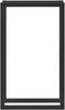 Kaminholzregal Kasan 60x100x25 cm Stahl Schwarz en. casa Bild 2