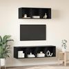 vidaXL TV-Schrankset 2 pcs Schwarz Eichen-Optik Holzwerkstoff 3393355 Bild 4
