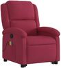 vidaXL Massagesessel mit Aufstehhilfe Weinrot Samt 3204316 Bild 4
