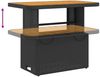 vidaXL 2-tlg. Garten-Essgruppe mit Kissen Schwarz Poly Rattan 3277454 Bild 5