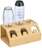 Relaxdays 3er Flaschenhalter aus Bambus Bild 1