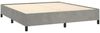 vidaXL Boxspringbett mit Matratze Hellgrau 180x200 cm Samt 3129345 Bild 4