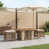 vidaXL Garten Essgruppe mit Kissen 3 pcs Beige und Creme Poly-Rattan 42026752 Bild 3