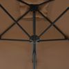 Sonnenschirm, Terrassenschirm mit Stahl-Mast 250x250 cm Taupe Bild 5