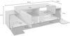 Dmora TV-Schrank Andris, niedriges Wohnzimmer-Sideboard, Fernsehständer-Basis, 100 % Made in Italy, 160 x 45 x 51 cm, Anthrazit und Ahorn, Bild 3