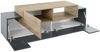 Dmora TV-Schrank Andris, niedriges Wohnzimmer-Sideboard, Fernsehständer-Basis, 100 % Made in Italy, 160 x 45 x 51 cm, Anthrazit und Ahorn, Bild 5