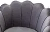 Vente-unique - DANDELION Sessel SamtStoff Grau - B 75 cm x H 76,5 cm x L 78 cm Bild 3