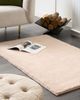Kunstfellteppich Kaninchen beige 80 x 150 cm MIRPUR Bild 3