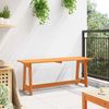 vidaXL Bank Outdoor Braun 119 x 37 x 47 cm Massives Kiefernholz 4012192 Bild 3