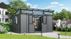 Vitavia Gerätehaus "Kosmos", schwarz / anthrazit, 11,5 m² Bild 2