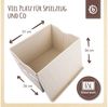 Grosse Spielzeugbox fürs Kinderzimmer, Rehe liegend, natur, 36 x 36 x 51 cm, von Bieco Bild 3