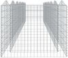 vidaXL Gabionen-Hochbeet mit Hochbogen 600x100x100 cm Verzinktes Eisen 153556 Bild 4