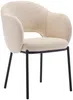 Vente-unique - ACACILIO Stuhl Stoff Beige - B 56 cm x H 82 cm x L 55 cm Bild 4