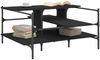 vidaXL Couchtisch Schwarz 100x100x48,5 cm Holzwerkstoff 842311 Bild 4