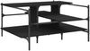 vidaXL Couchtisch Schwarz 100x100x48,5 cm Holzwerkstoff 842311 Bild 2