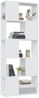 vidaXL Bücherregal Raumteiler Weiß 60x24x155 Holzwerkstoff 809089 Bild 4