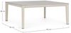Gartencouchtisch Dalger aus Aluminium, modern quadratisch, Beige Pelikan, 90x90 cm, Steinplatte Bild 2