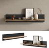 Wandregal Amber Eiche Wotan 100 x 20 cm wandhalterung Vicco Bild 2